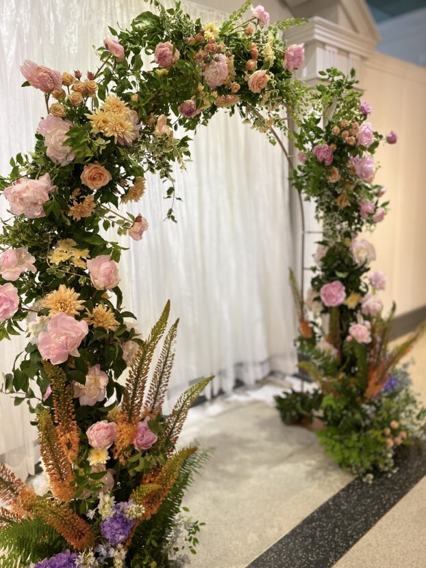 Twiggage and Bloom ceremony arch