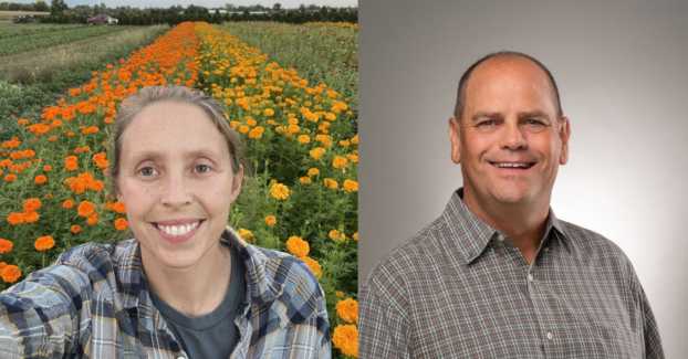 Gretel Adams of Sunny Meadows Flower Farm (left) and Ko Klaver of Zabo Plant (right)