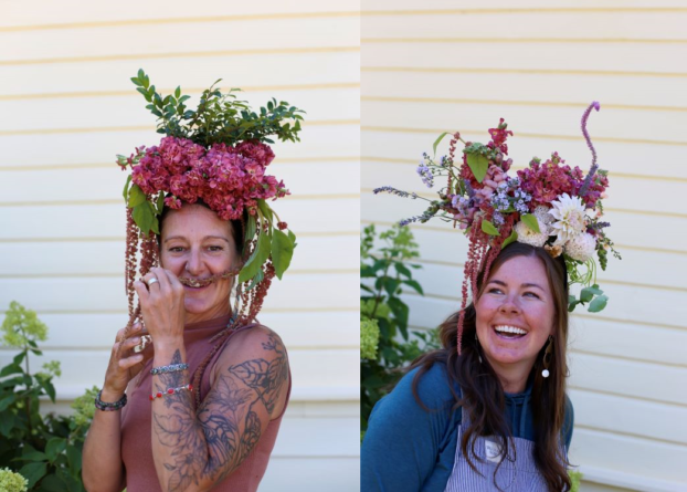 Fanciful floral crowns