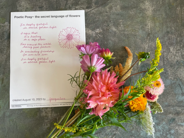 Poetic Posy artist in residence project