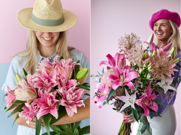 Armloads of lilies -- who could resist?!