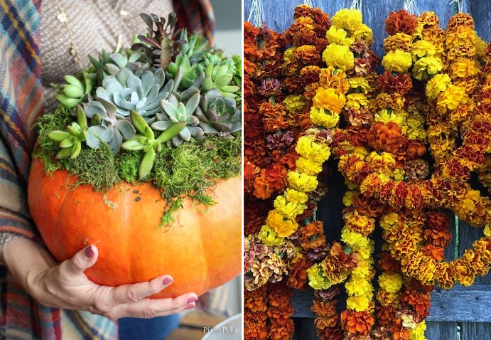 Fall Burlap Marigold Wreath My Community Made