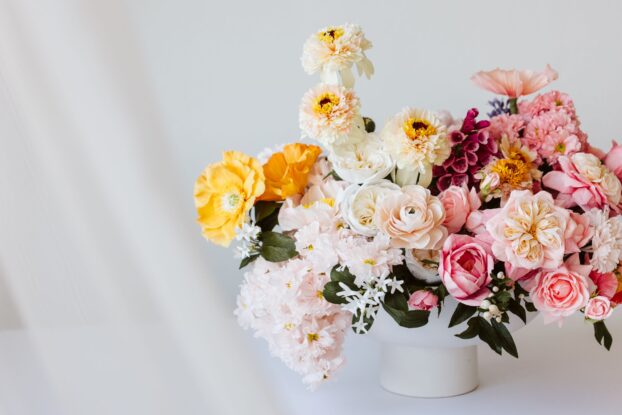 Paper flowers in a gorgeous spring arrangement by Quynh Nguyen 